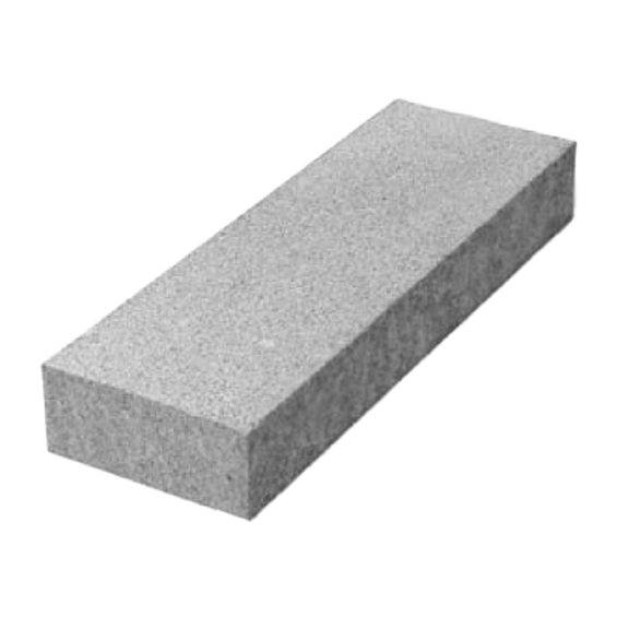 Granit trappblock grå 150 cm flammad